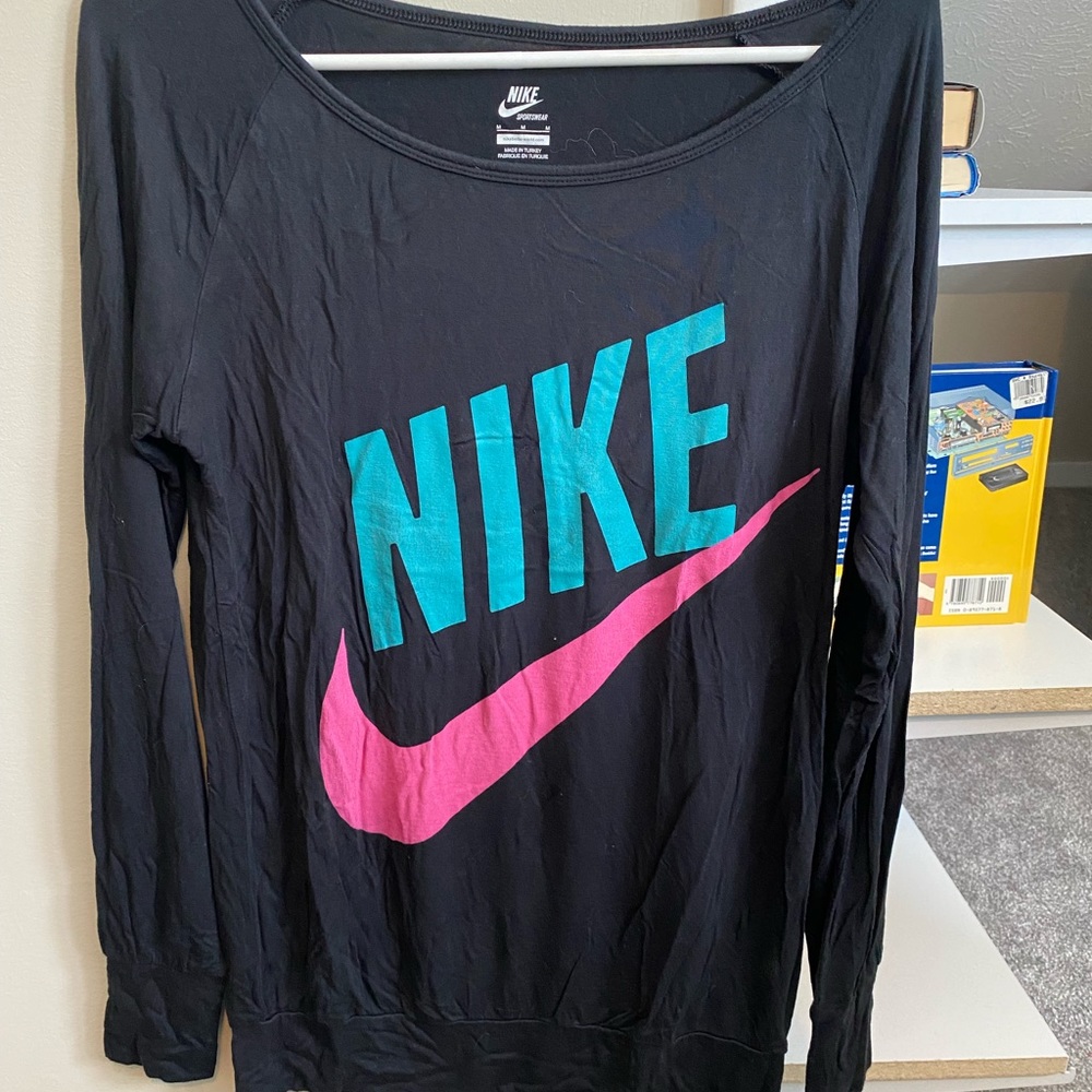Black Nike Oversized Long Sleeve Shirt